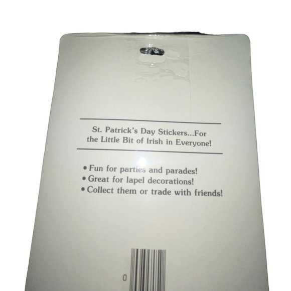 Vintage NIP Hallmark 1984 St Patricks Day Stickers 4 Leaf Clover 4 Sheets - Picture 5 of 6